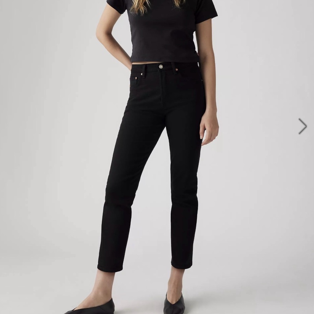 Levi’s 501® cropped jeans 30x28 black sprout